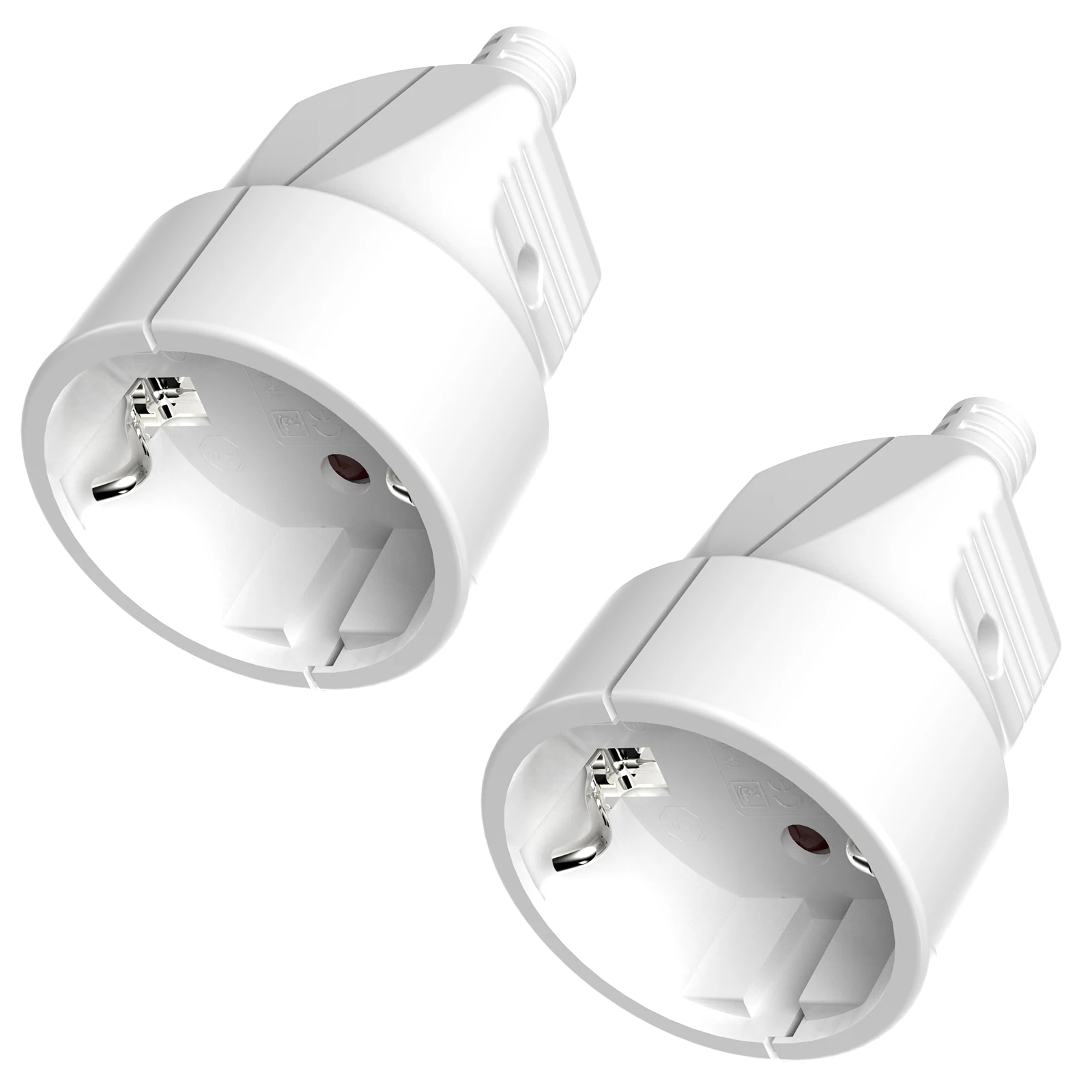 3 stücke EU Schuko Stecker Kupplung 2-Pole Deutsch Stecker Ersatz Wiederaufdrahtbare Buchse Stecker Für Power Verlängerung kabel