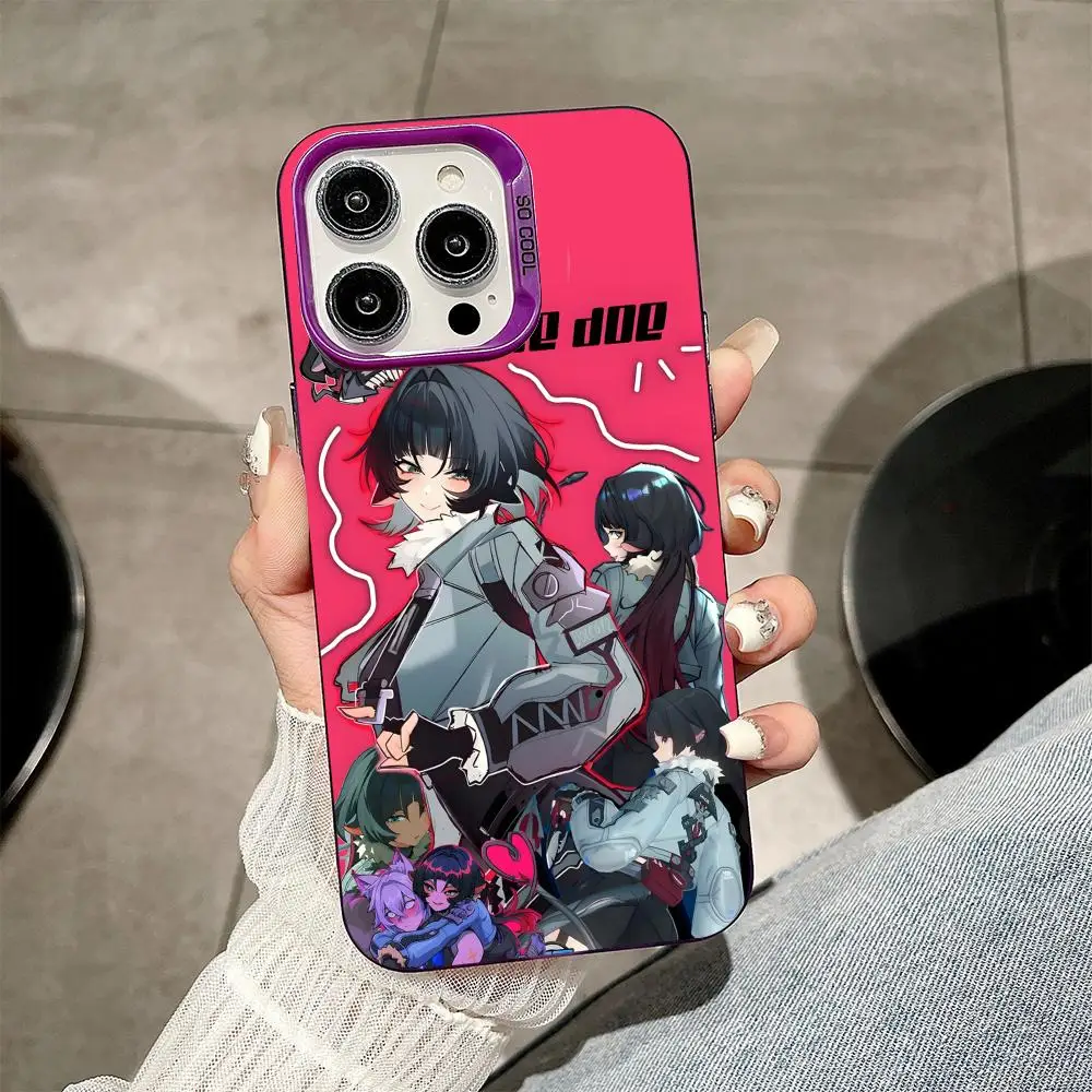 حافظة لهاتف آيفون 17 16 15 14 13 12 11 X XR XS 8 7 Pro Max Plus غطاء أرجواني شفاف #6