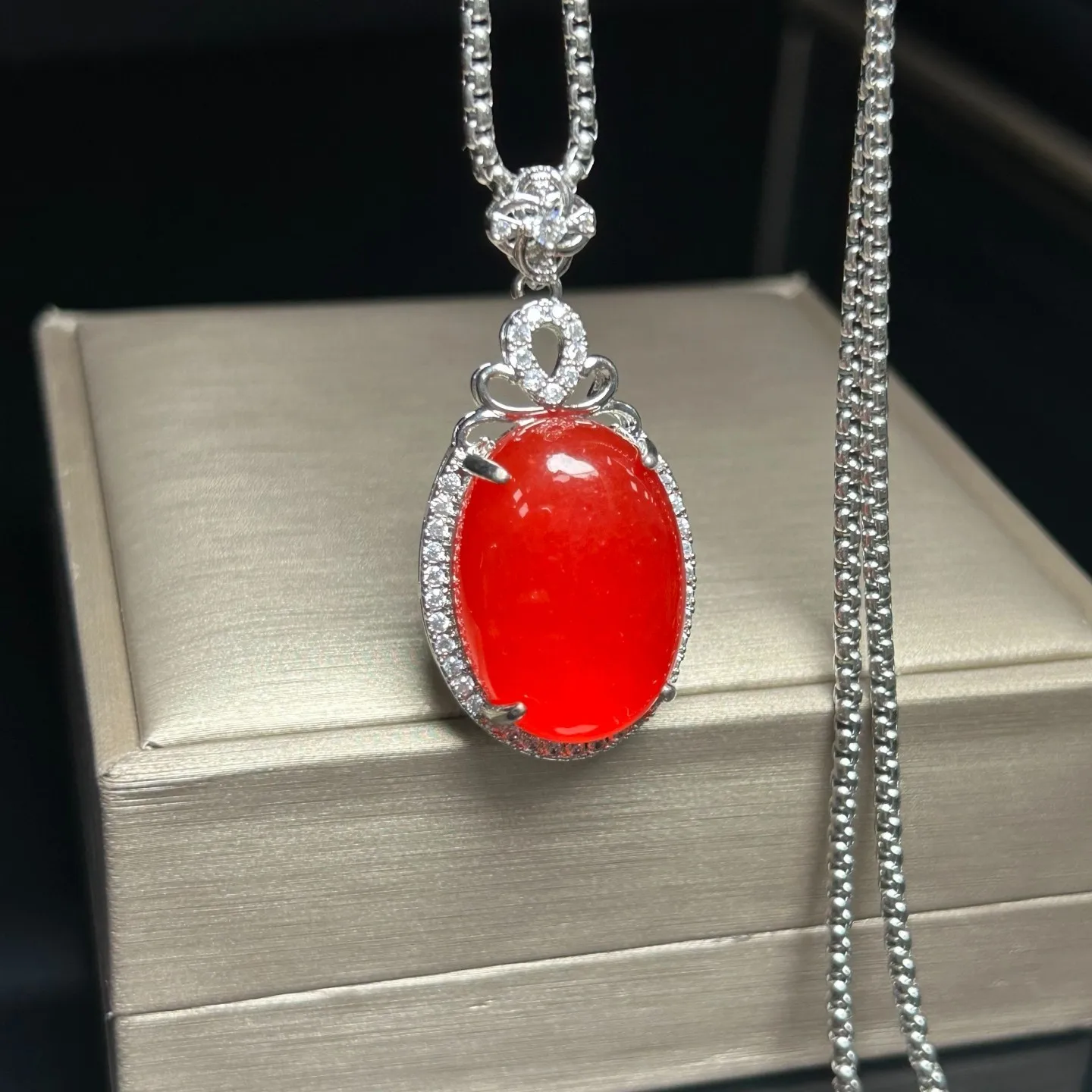 inlay Nature ice red Burmese Jade Jadeite lucky charm amulet Pendant&Necklaces