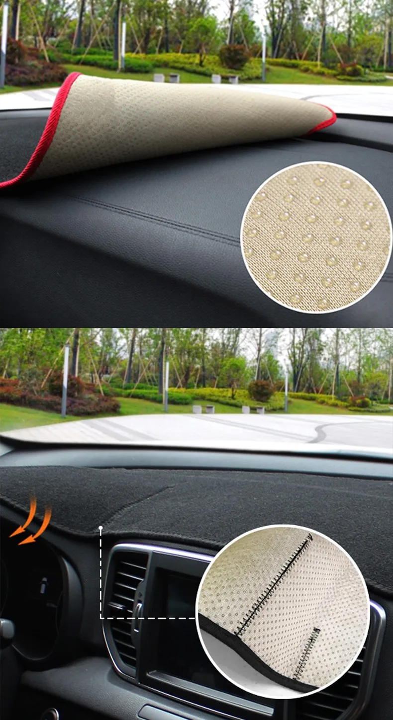 Auto-Armaturenbrett-Abdeckung, Armaturenbrett-Matte, Sonnenschutz, Instrumententafel, Teppiche, Zubehör für Kia Sportage 4, QL 2016 2017 2018 2019 2020 – Detail 6