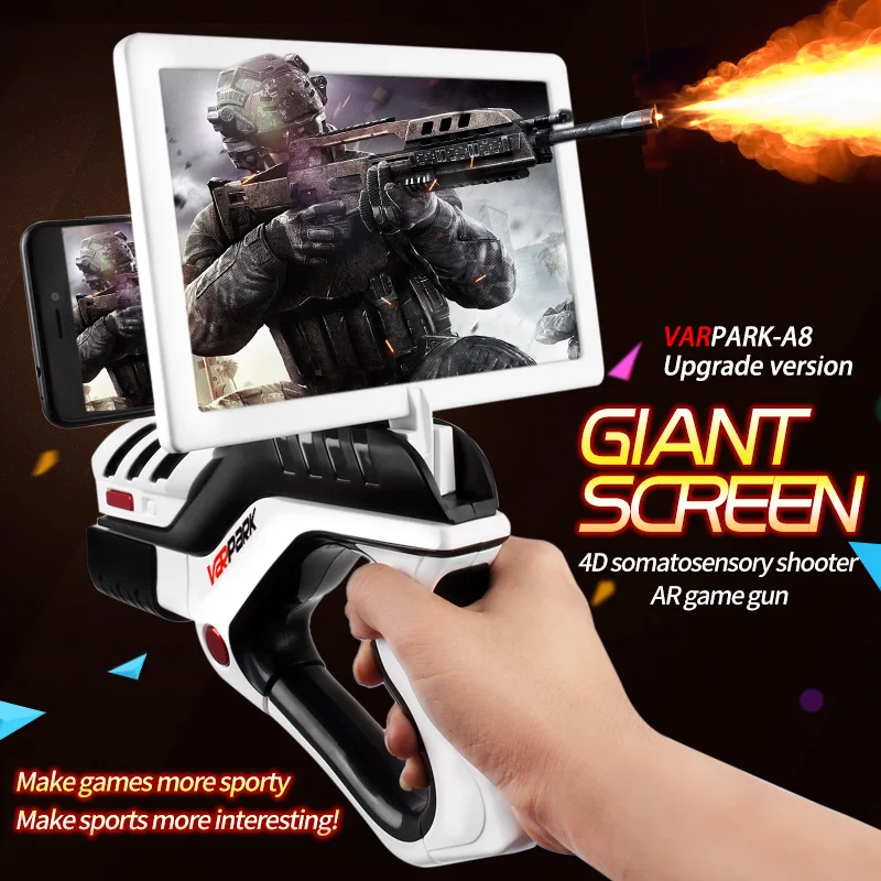 Smart AR Game Guns A8 Model Electric 4D Creative Shooting Toys Multiplayer For Adults Shots Games Boys Birthday Gifts