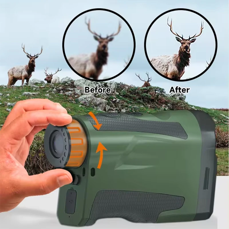 Imeter Rechargeable Range Finder Laser Rangefinder para Caça ao ar Livre Caminhadas Medição de Golfe à Prova Dágua 600 m 1000 m 3000 m