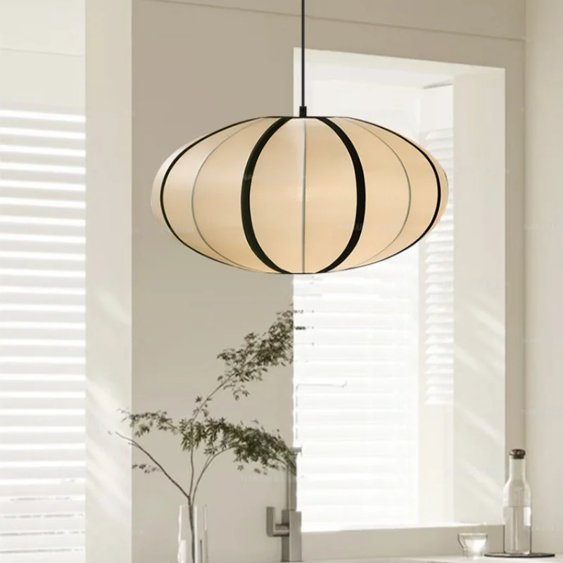 

Nordic Led Pendant Lights Living Room Bedroom Loft Bar Fabric Chandelier Decoration Home Droplight Lustre Hanging Lamp Fixtures