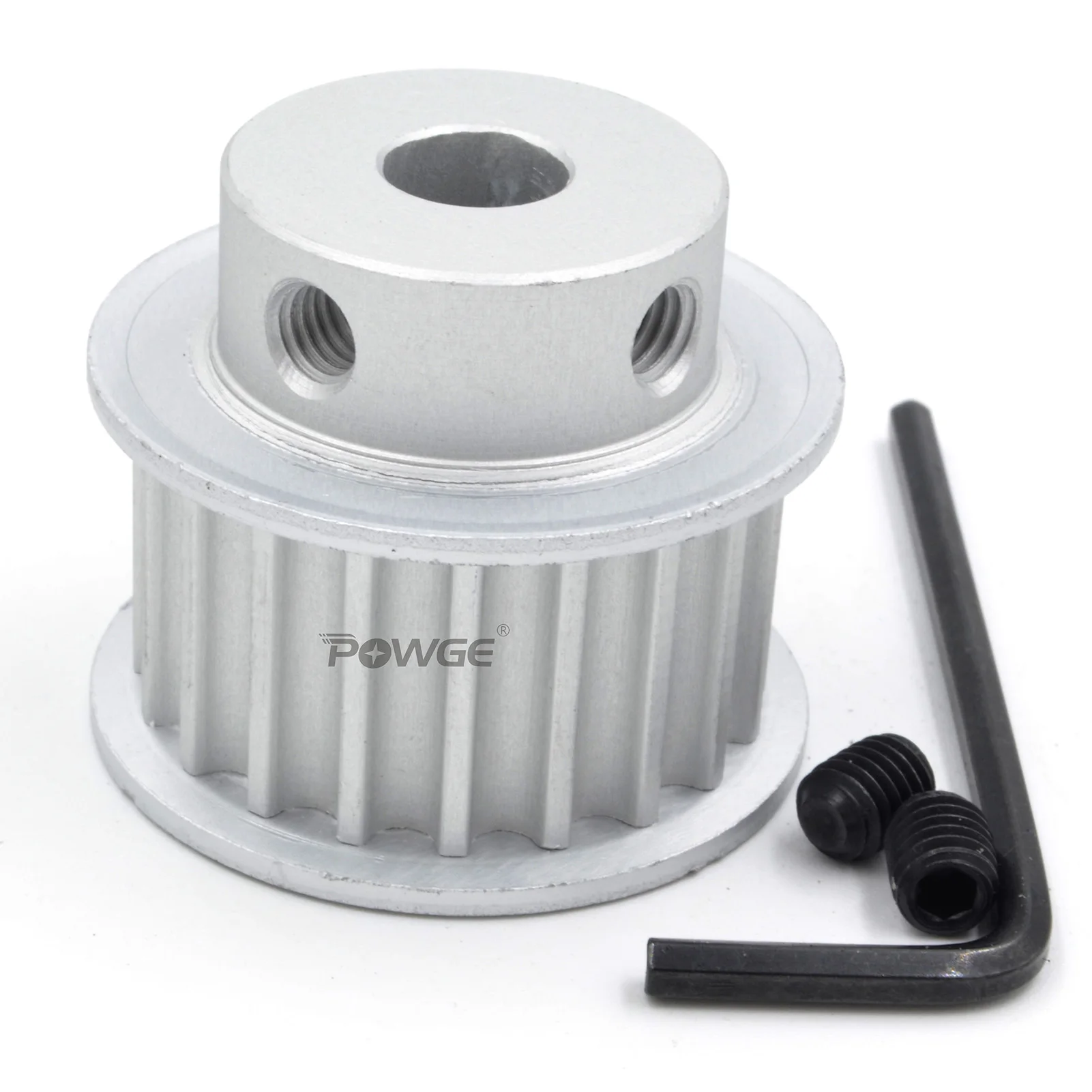 POWGE 18 17 16 teeth HTD 5M Timing Pulley BF Bore 5/6/6.35/7/8/10/12/14/15/16/19mm for HTD5M belt width 15/20/25mm 16T 17T 18T