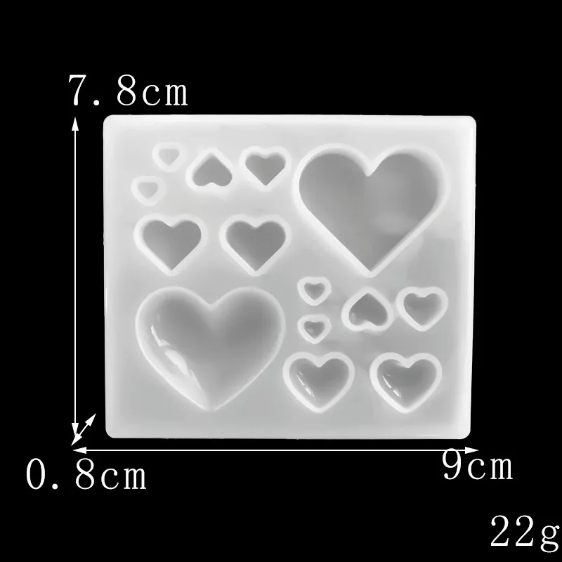 Various Love Heart Shape Silicone Cake Mold Baking Chocolate Silicone Mould For Soap Cookies Fondant Cake Tools Cake Decorating