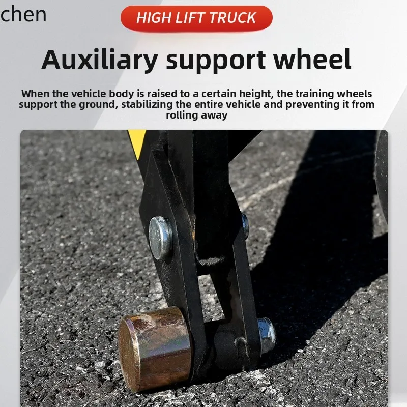 HXL 1.5 Ton Manual Scissor Lift High Lift Forklift with Photoelectric Sensor High Lift Forklift Hydraulic Scissor Forklift
