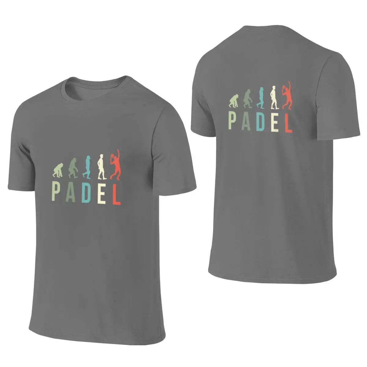 Padel Vintage Serve Evolution Sweet Cool Reversible T-shirt Street Lazy Versatile Outerwear Basic Tee