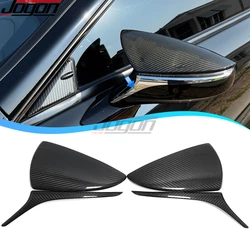 Dry Carbon Fiber RearView Mirror Side Wing Cover Strip Trim For Lexus UX ES RC LC LS RS UX200 ES350 RC300 RC350 LC500 2019-2022