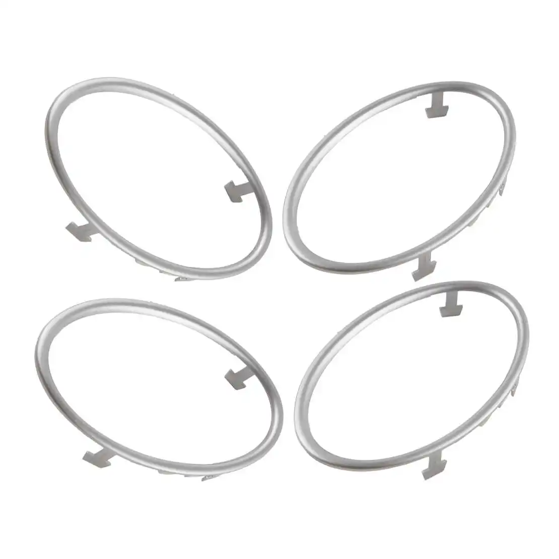 4M51A014L21AE 4Pcs Air Outlet Vent Trim Decoration Circle Silver Fit For Ford Focus 2005 2006 2007 2008 2009 2010 2011 ABS