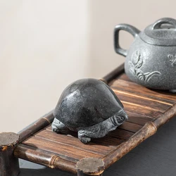 Tortoise Statue Animal Stone Figurine Mascot Sculpture Office Home Decoration Table Accessorie Teapet Originality Creative Craft