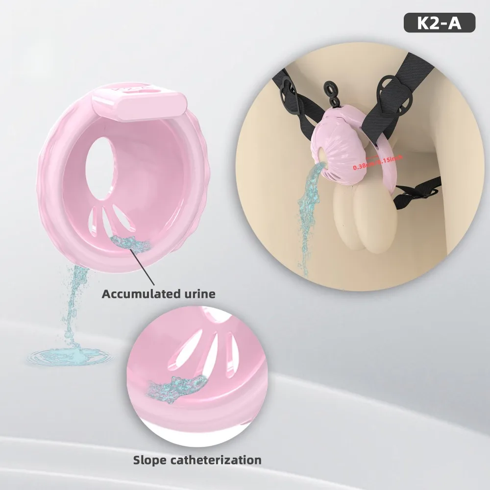 قفص العفة الصغيرة مع 6 حلقات القضيب ABS قفص القضيب سيسي الإحليل العفة قفل مع القسطرة BDSM ألعاب الجنس الكبار للرجال #3