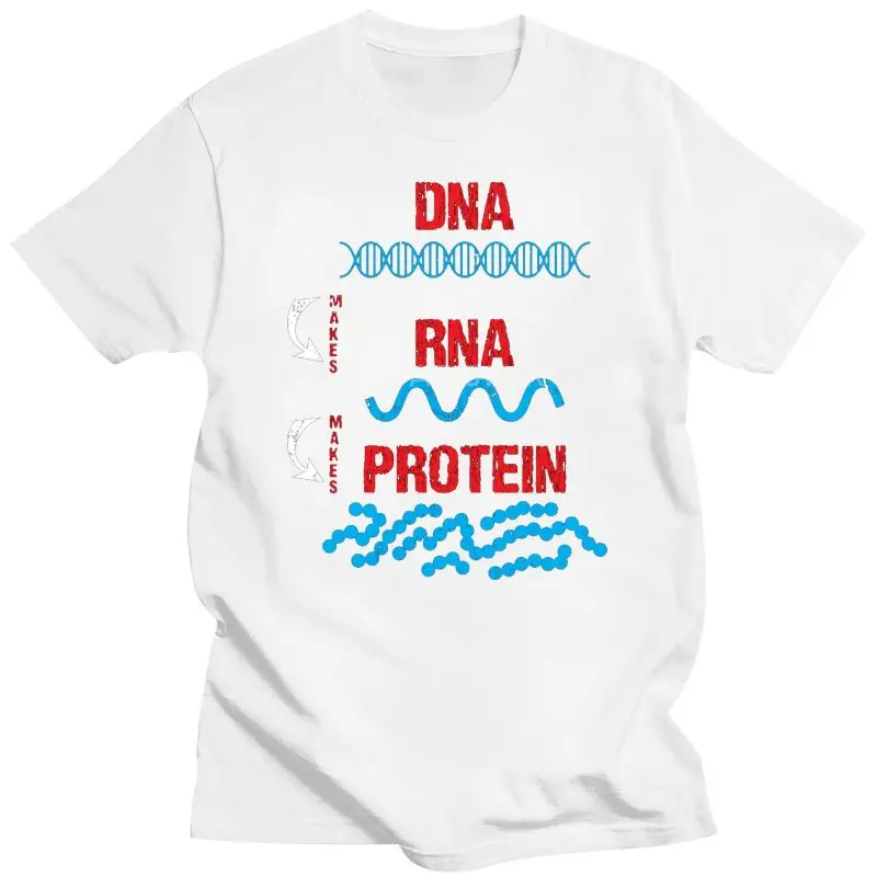 Mens Clothing  The  Building Molecular Biology Dna Rna Protein Cell Biology T-Shirt Man Clothes Men'S Tshirt O Neck Awesome Tee