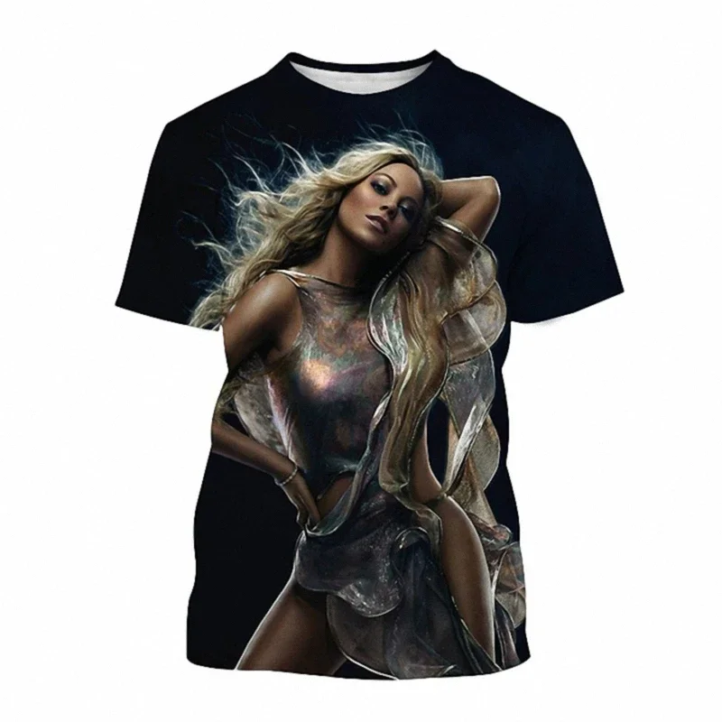 Popular Singer Mariah Carey 3D printed T-shirts Men Women Summer Short Sleeve Tee shirt Fashion Streetwear Oversized Unisex Tops