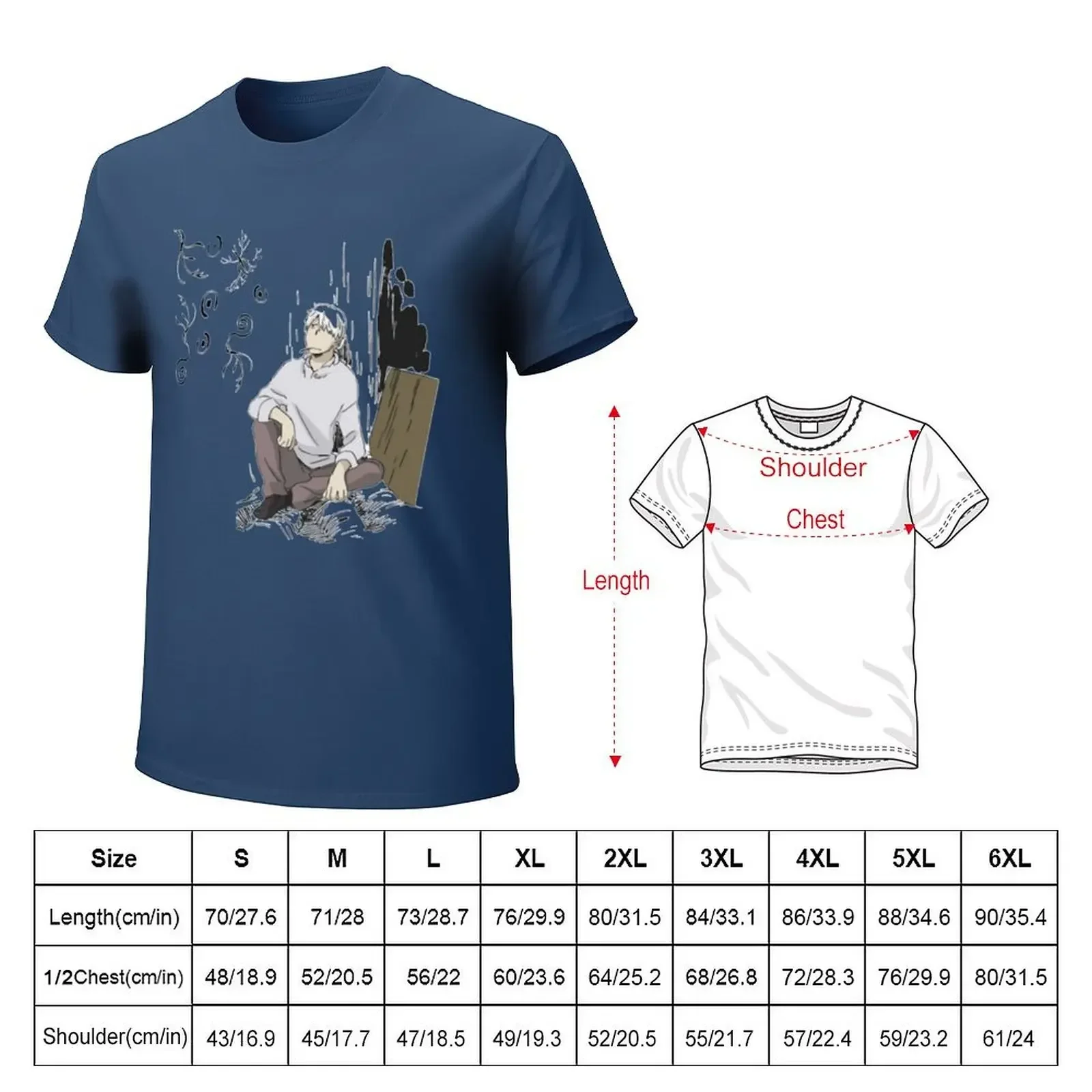 Day Gift for Anime Tv Mushishi Series Gifts Music Fans T-shirt blanks for a boy heavyweights mens tall t shirts