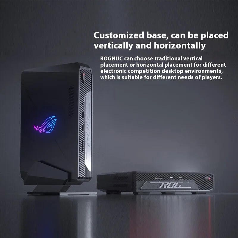 ROG NUC 2024 Core Ultra 7 mini Console de jeu d'affichage exclusive Designer AI Ordinateur de bureau (U7-155H RTX4060 8G Indepen