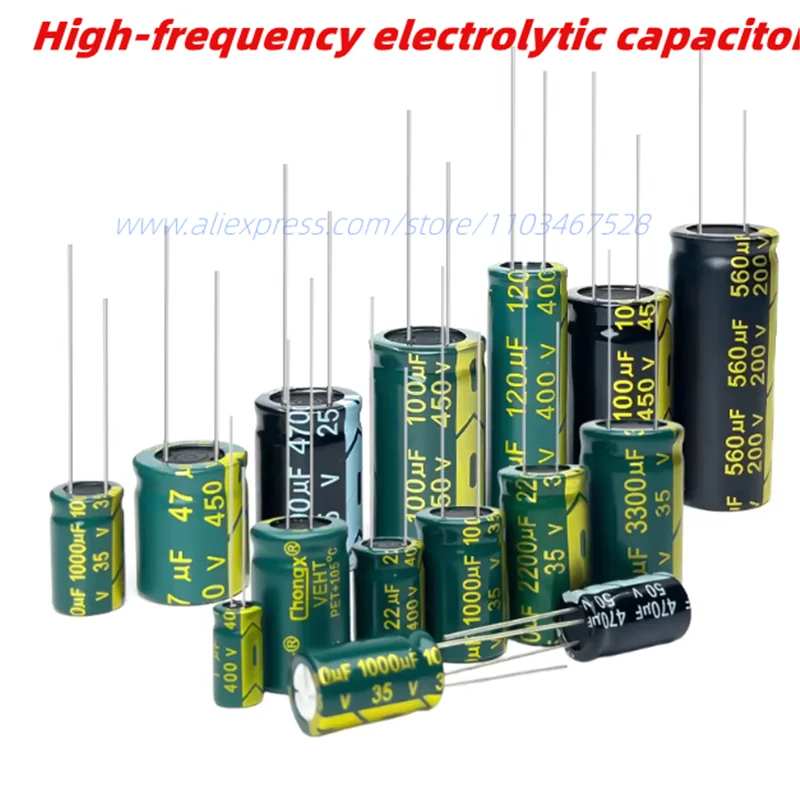 2-20PCS 16V High Frequency Low ESR Aluminum Capacitor 10UF 22UF 33UF 47UF 100UF 220UF 330UF 470UF 1500UF 1000UF 4700UF 1200UF