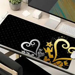 Black And White Anime Desktop Mat Office PC Gaming Accessories Keyboard Mouse Pad Laptop K-Kingdom Hearts Mousepad Gamer Carpet