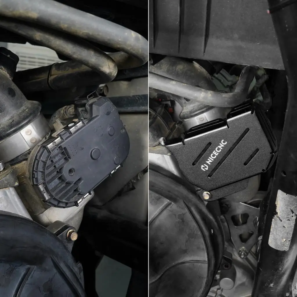 NICECNC For Polaris RZR XP Turbo UTV Aluminum Alloy Throttle Body Cover For Polaris RZR XP 4 Turbo EPS Fox Edition 2016-2018