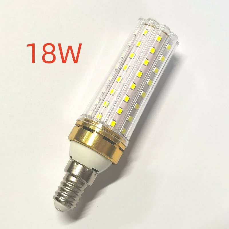 New 12W 16W 18W 220V/AC Light Bulb E14 E27 LED Double Color Lamp SMD2835  Corn Bulb Light Bulb Corn Light chandelier  warm white