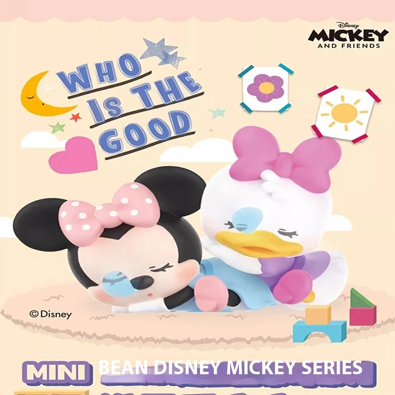 Figuras de exhibición de Mini caja ciega de la serie Disney auténtica, Mickey, Minnie, Pato Donald, juguetes coleccionables a la moda, eso es un buen bebé
