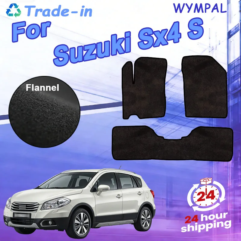 

Nylon Suede For Suzuki Sx4 S Cross 2014~2023 Car Floor Mats Rugs Panel Footpads Carpets Cape Cover Anti Slip Foot Pads Stickers