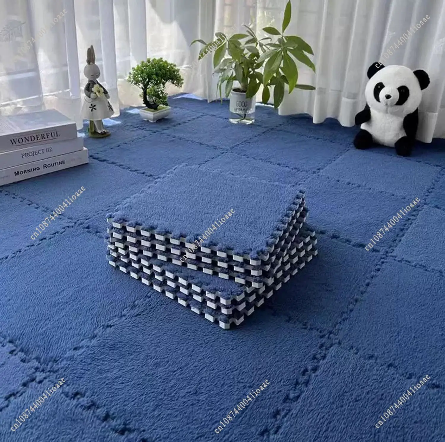 Soft Plush Kids Carpet Baby Play Mat 12Pcs Children's Rugs Toys EVA Foam Children's Mat 30*30*1CM Interlock Floor Mats Game Mat