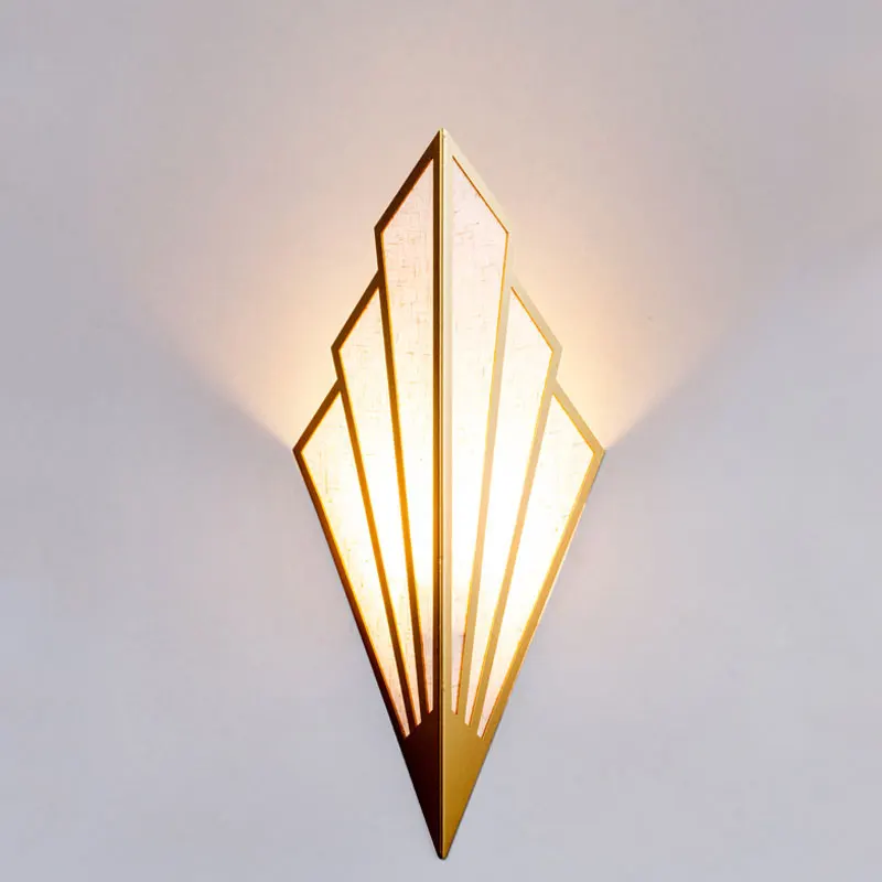 JOYINELD Black Gold Modern Simplistic Wall Lamp Warm White LED E14 Bedroom Walkway Cabinet Indoor Night Light Shell Wall Lamp