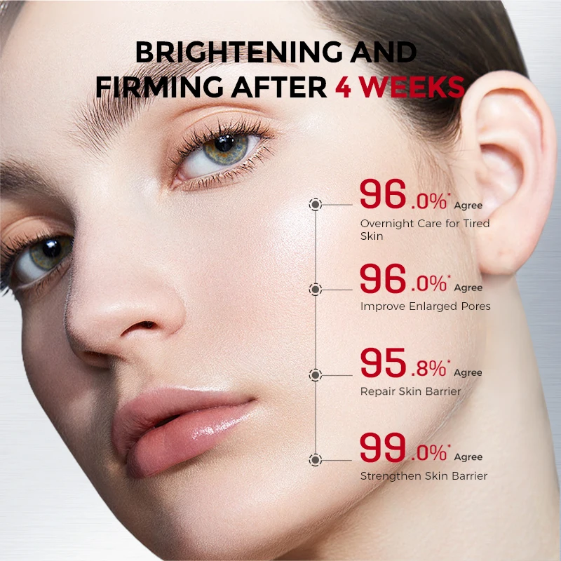 Astaxanthin Overnight Glow Face Mask Anti-Aging Brightening Firming Moisturizing Night Mask with Niacinamide & Ectoin