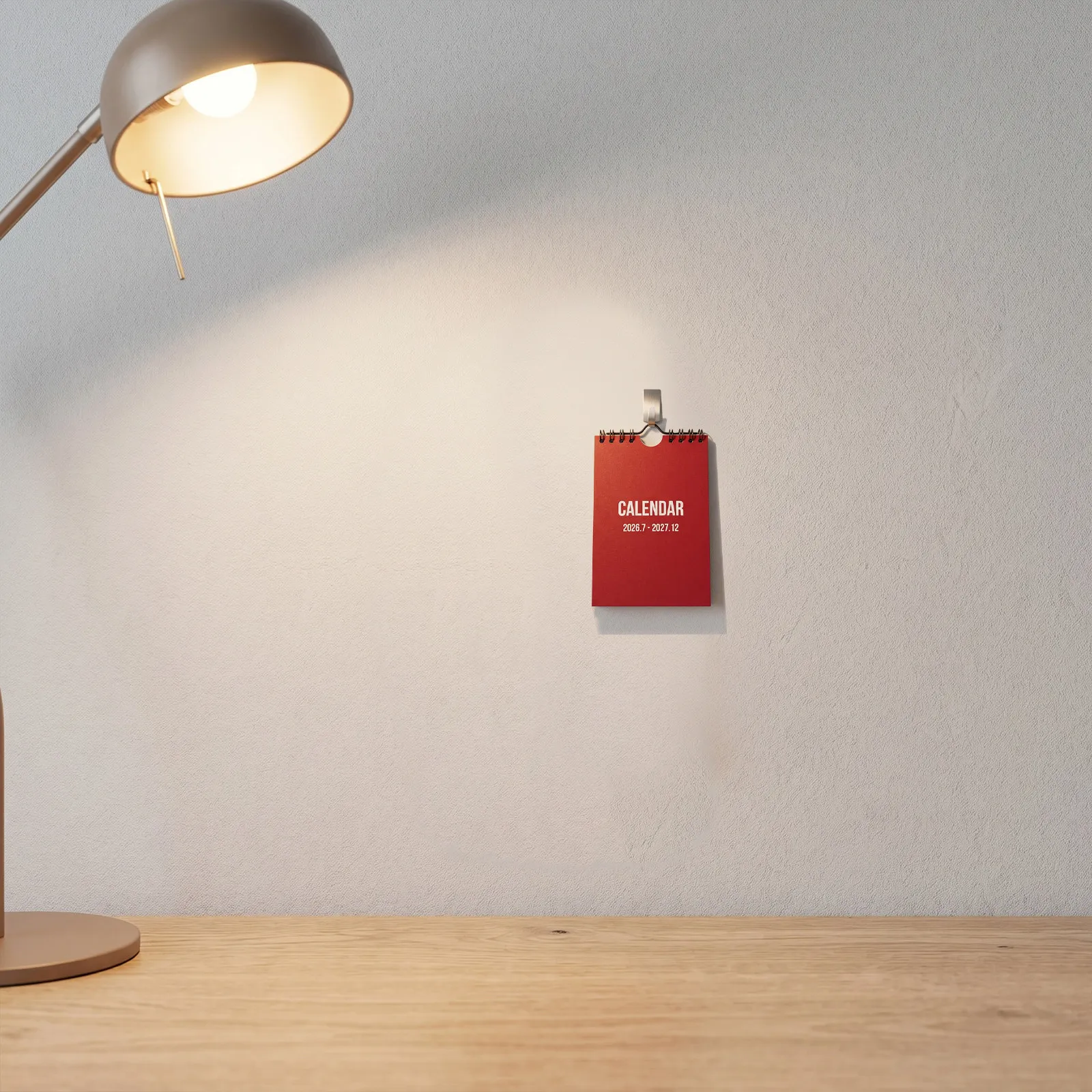 1 Small Desk Calendar Mini Hanging Monthly 2027 Paper Notepad Wall Office Home Scandinavian Saving view 5