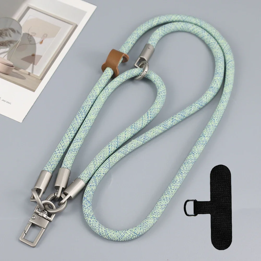120CM Length Phone Lanyard Adjustable Detachable Neck Cord Outdoor Universal Crossbody Strap Card Clip for Mobile Phone Case