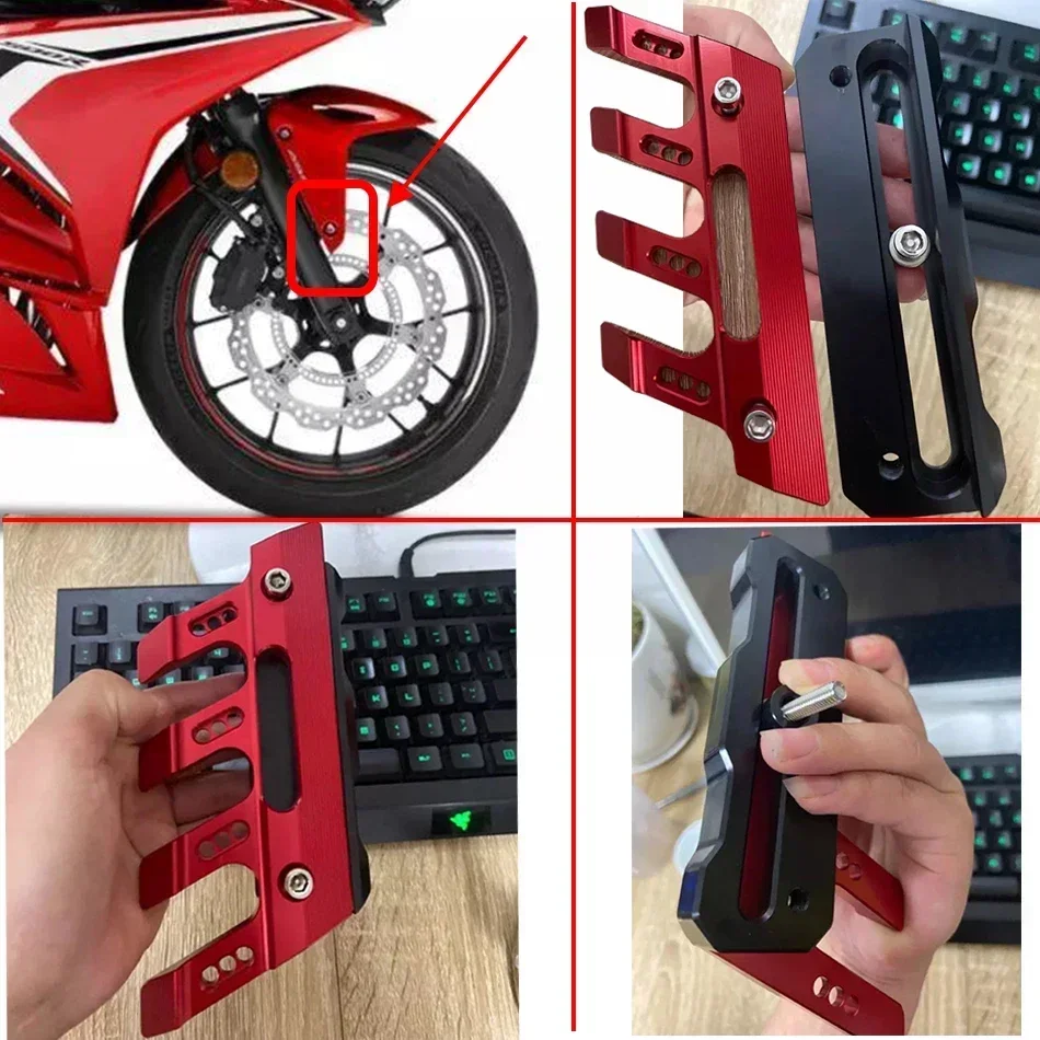 For HONDA CBR500R CBR 500R Motorcycle Mudguard Front Fork Protector Guard Block Front Fender Anti-fall Slider Accessories