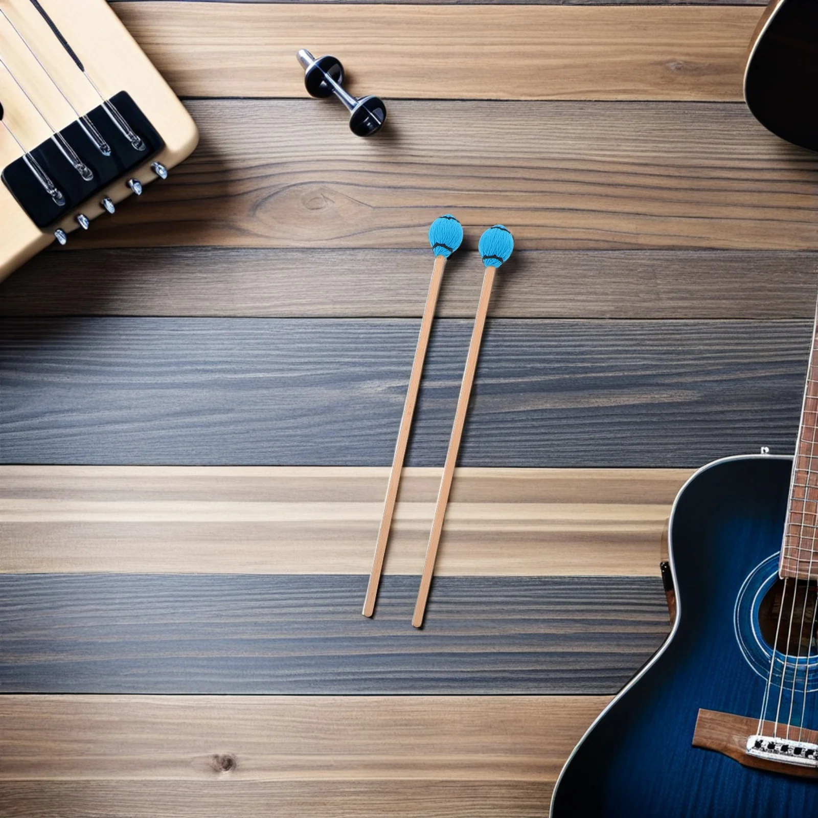 

Percussion Marimba Mallet 5a Wood Handle Rubber Grip Suitable for Concert Performance and School Band Practice