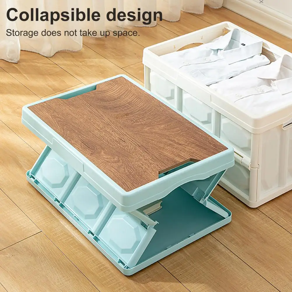 

Folding Storage Box Sturdy Large Capacity S/L Camping Storage Box Thickened Folding Box Camping Supplies