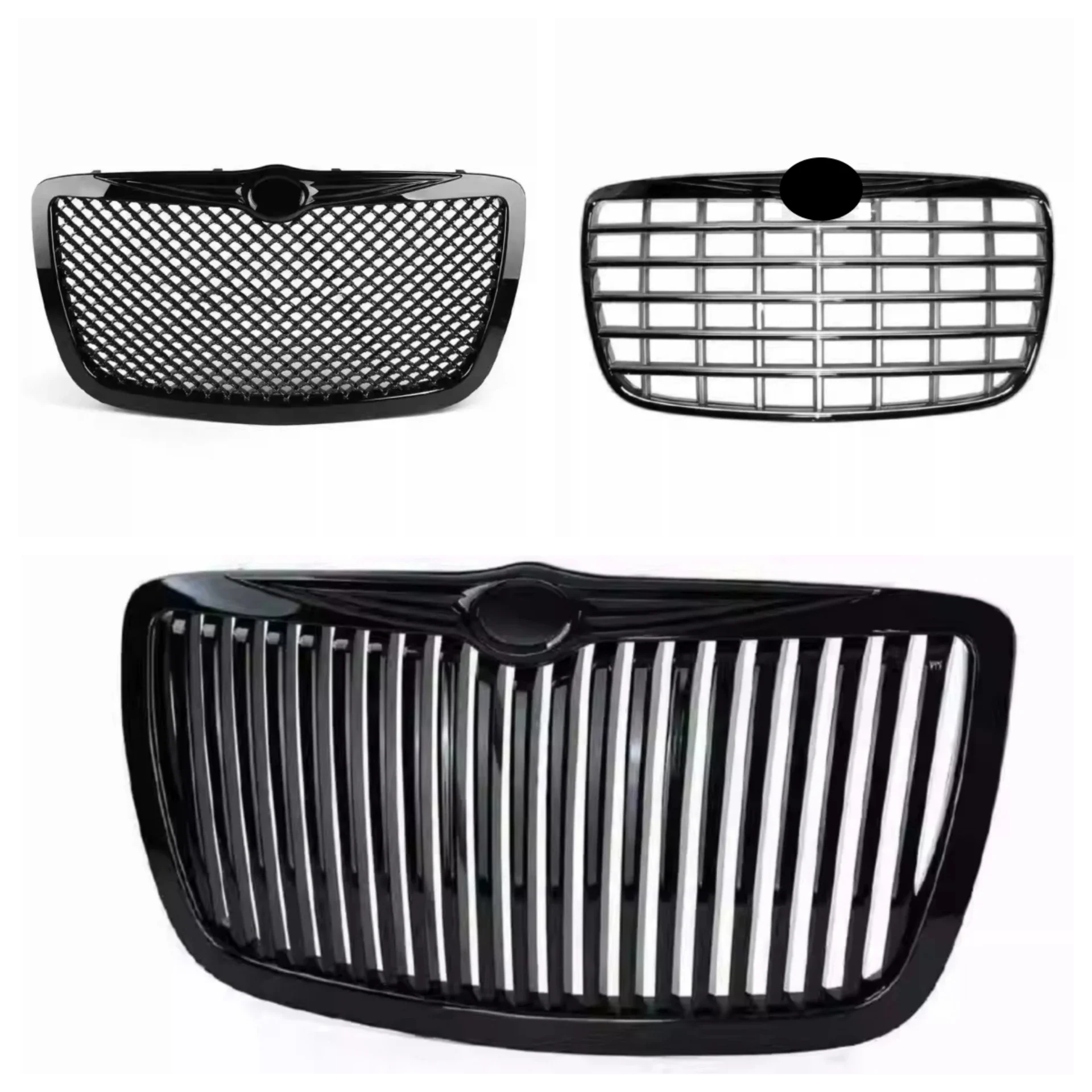 Body Kit Radiator Grille Grid for Chrysler 300C 2004-2008 Convert New Style Net Car Accessories