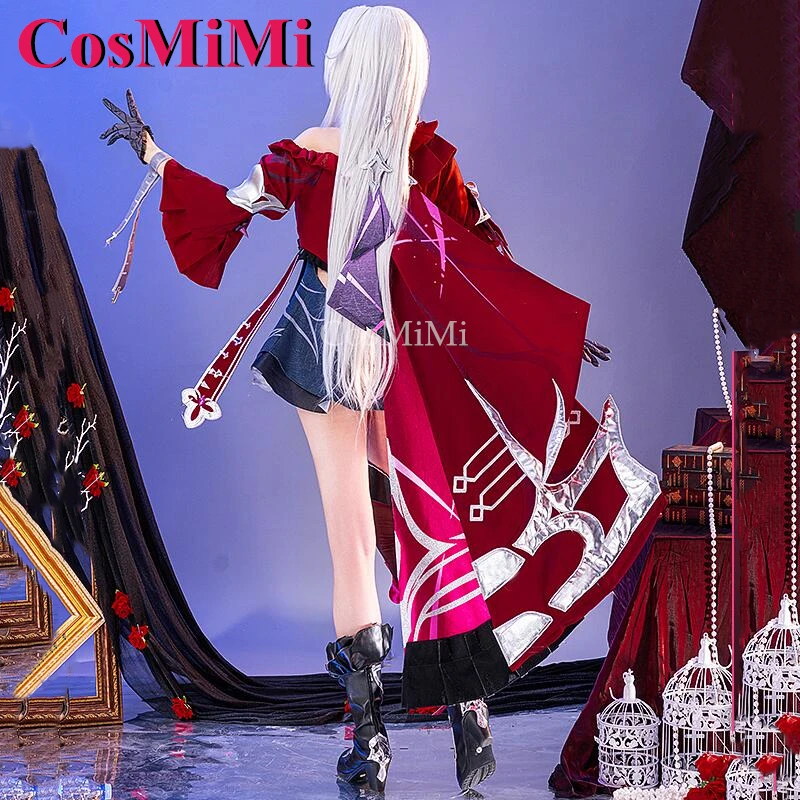 CosMiMi Game Honkai Impact 3 Thelema Cosplay Costume Sweet Elegant Uniform Dress Full Set Carnival Party Role Play Clothing New