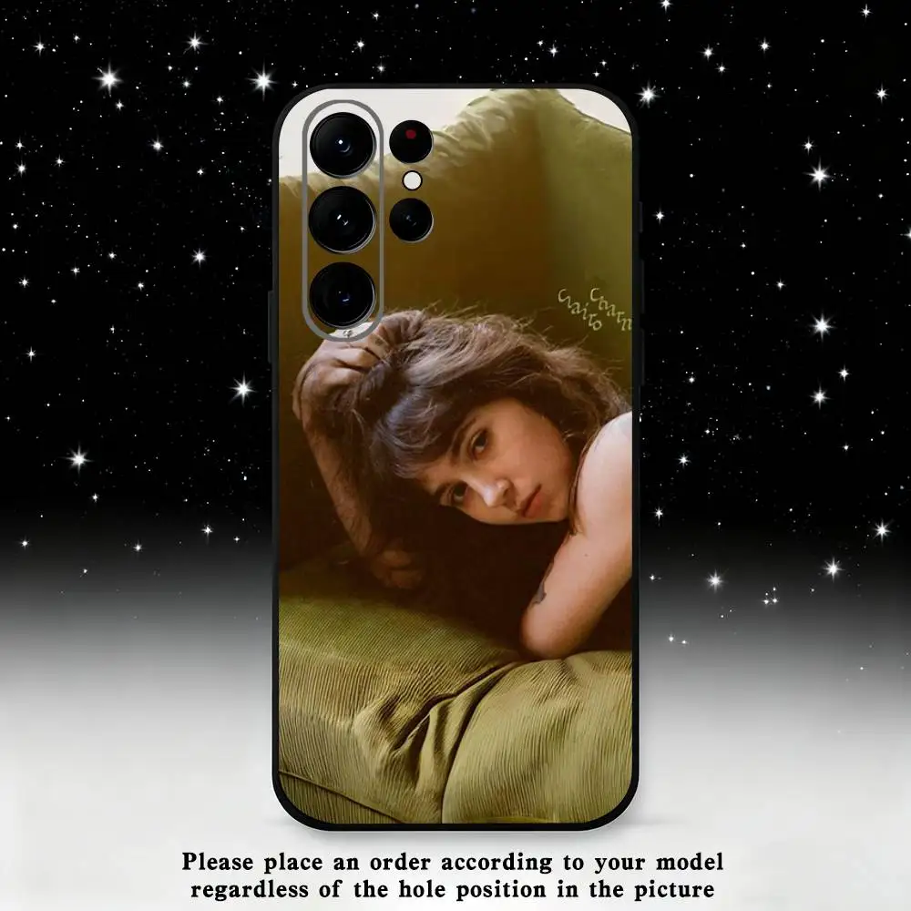 حافظة هاتف Clairo مثيرة لبعض الشخص لهاتف سامسونج S25، S24 Ultra، S20، S30 plus، S22 plus، S23، S30 Ultra 5G غلاف أسود من السيليكون #2