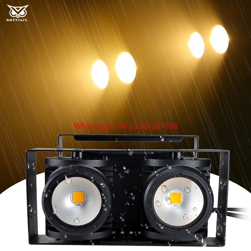 

2x100 Вт наружный водонепроницаемый IP65 DMX512 поверхностный початок светодиодный свет аудитория для сценического мероприятия