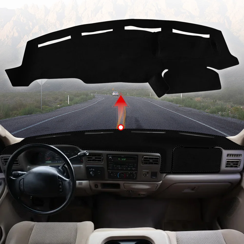 

For Ford F250 F350 F450 1999-2004 Car Accessories Dashboard Cover Mat Sun Shade Reflect Light Non-slip Pad Instrument Pan