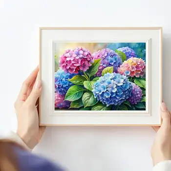 華燦花卉DIY鑽石畫手工方圓鑽馬賽克全鑽刺繡套裝裝飾畫 8 最佳銷售 花卉鑽石畫 - №2