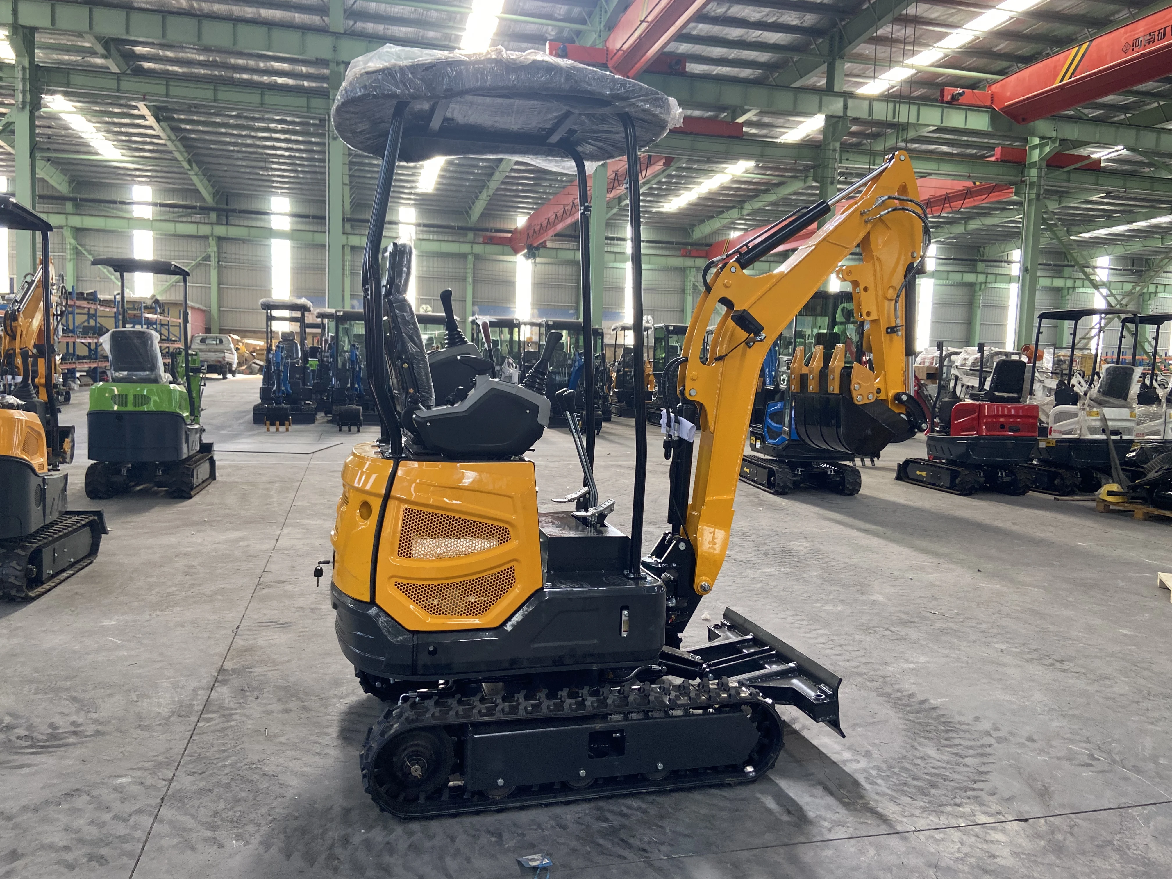 

Mini excavator with optional accessori hydraulic track type with cab air conditioning
