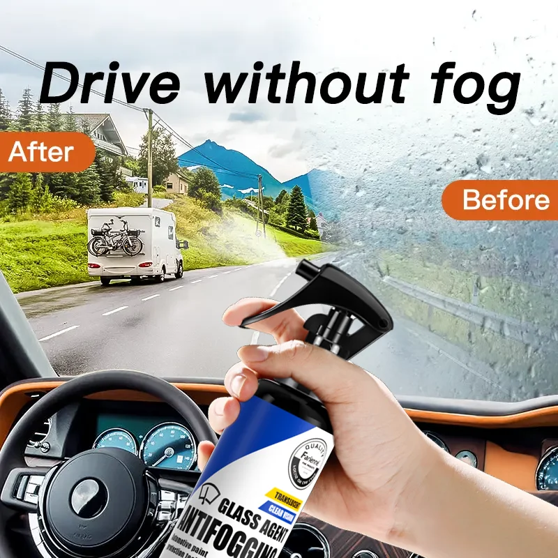 100Ml Car Glass Anti Fog Spray, 2-In-1 Anti Rain Defogger For Windshield Mirror, Long Lasting Clear Vision For Safe Driving