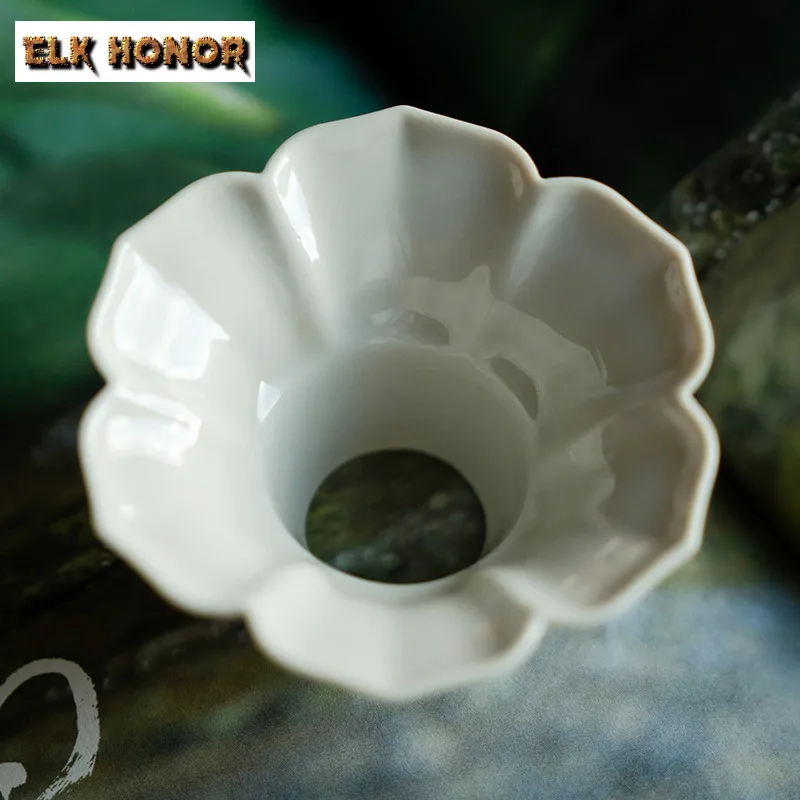 1pc Grass Gray Lotus Petal Tea Funnel Throws Tea Instrument Guides Tea Into Pots Tea Pickup Into Teapot Dustpan Kung Fu Teaset
