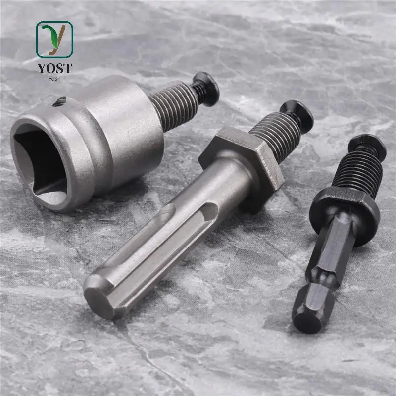 

YOST-5Pcs 1.5-10Mm 3/8-24UNF Drill Chuck Set Drill Adapter Changed Impact Wrench Into Eletric Drill Chuck Drill Tool Kits
