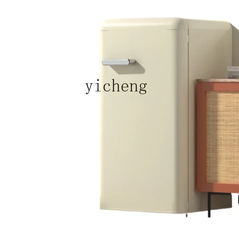 

Refrigerator Retro Single and Double Door Small Household Kitchen Freeze Storage Dormitory Mini