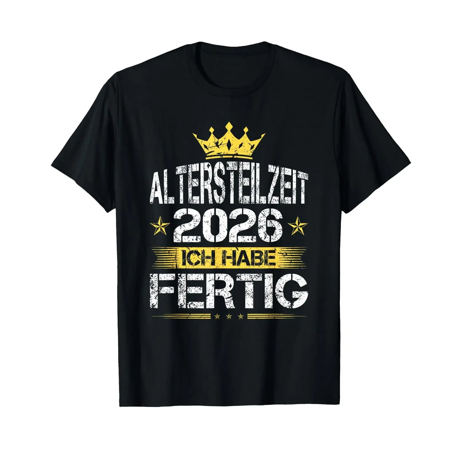 T Shirt with German Text Altersteilzeit 2026 Language vintage Washed graphic homme Stretched Versatile Unisex Stylish Soft