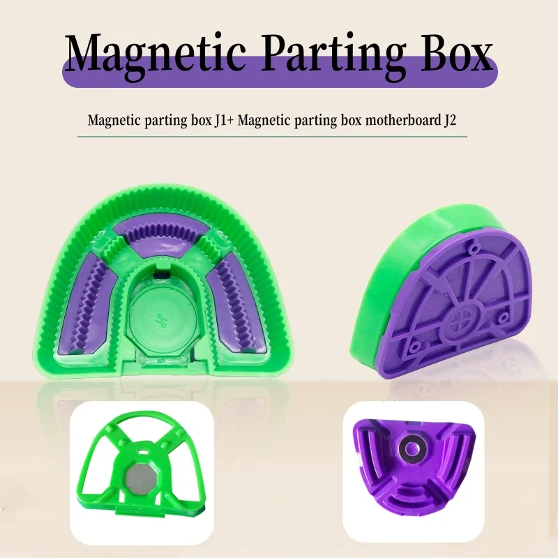 Dental Magnetic Parting Box Denture Processing Materials Parting Box with Magnetic Motherboard