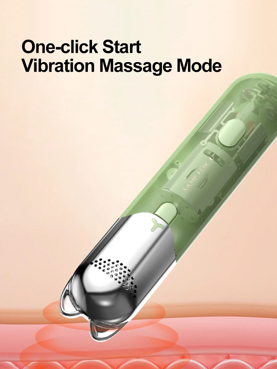 Moxibustion Stick Shake Massager with Skin Scraping Turbo Vibration Massage for Relieve Fatigue Skin Care Beauty Accessories