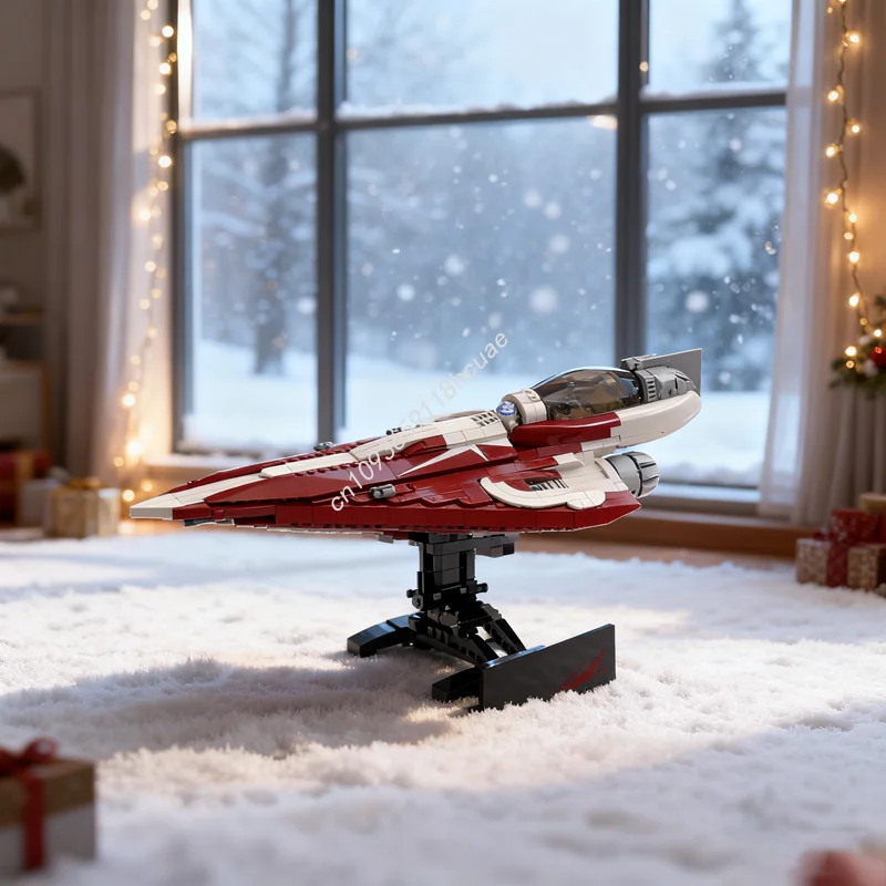 

709 шт. MOC Ahsoka Tano S Starfighter Звезда Боевая модель Рождественские подарки Строительные блоки Сборка DIY игрушки Идея Образование День рождения