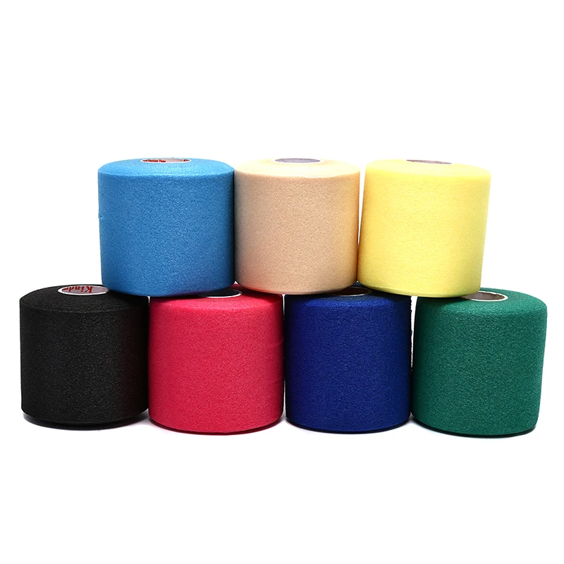 1Roll Foam Katoenen Huidfilm Zelfklevend Elastisch Verband Elleboog Knie Huid Masker Film Foam Underwrap Sport Voor Atletische Tape