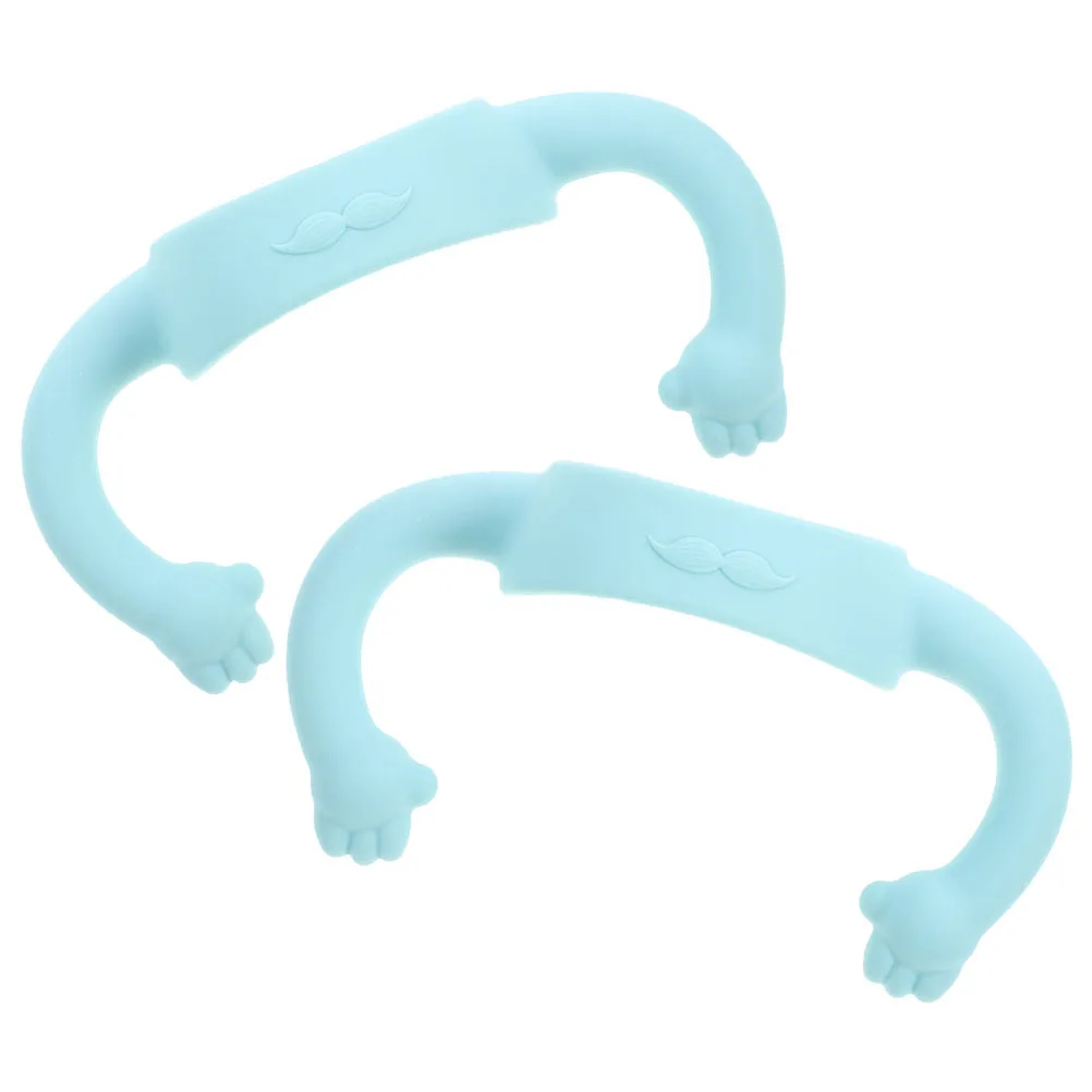 

2 шт. силиконовые ручки для детских бутылочек, съемные удобные ручки для бутылочек для кормления младенцев, практичная мягкая ручка, ручка для детской кормушки